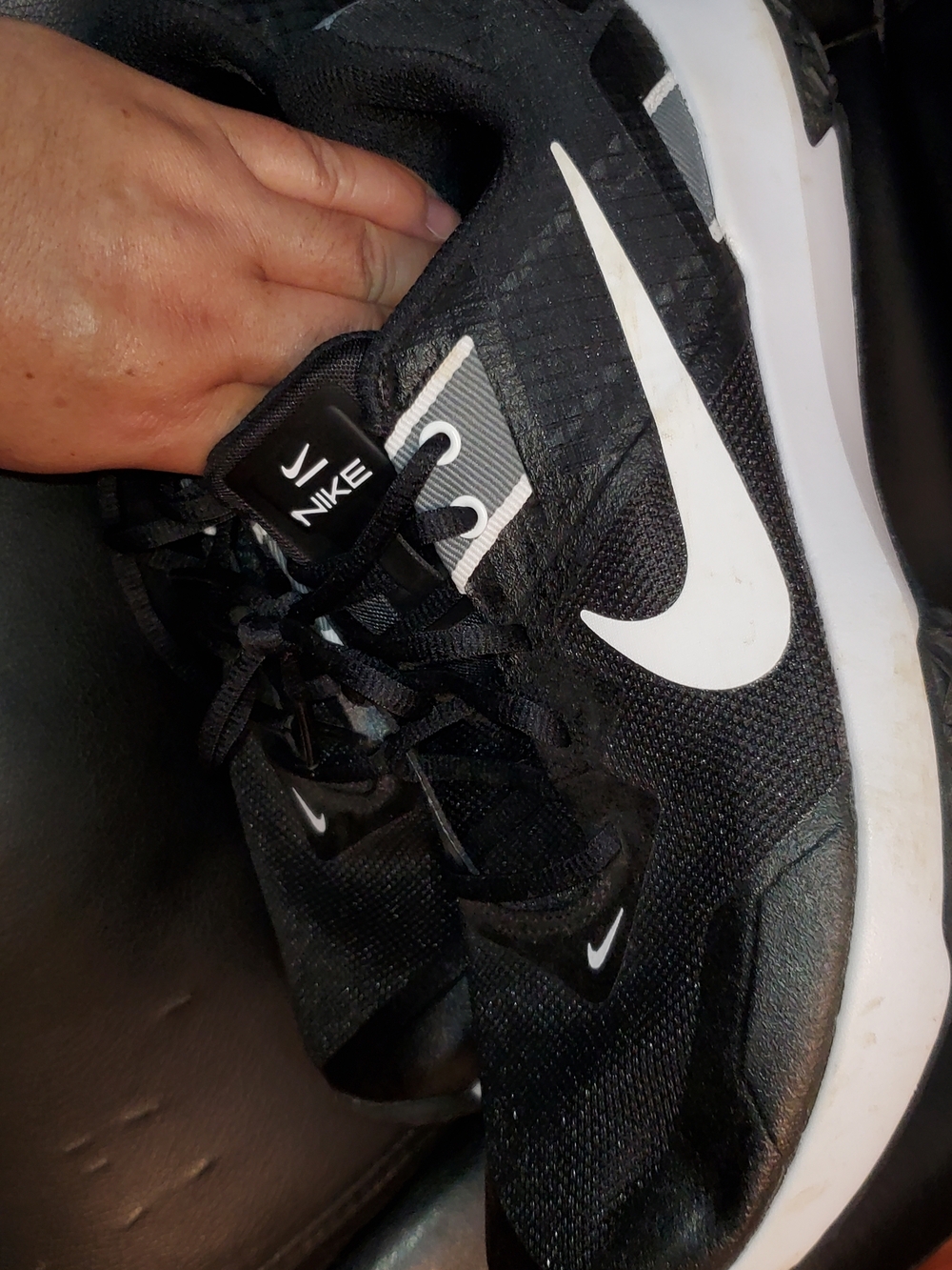Nike Black and White Men's Athletic Sneakers